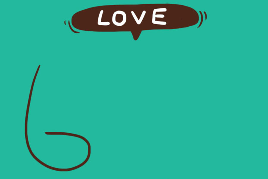 LOVE情人节可爱简笔画-图1