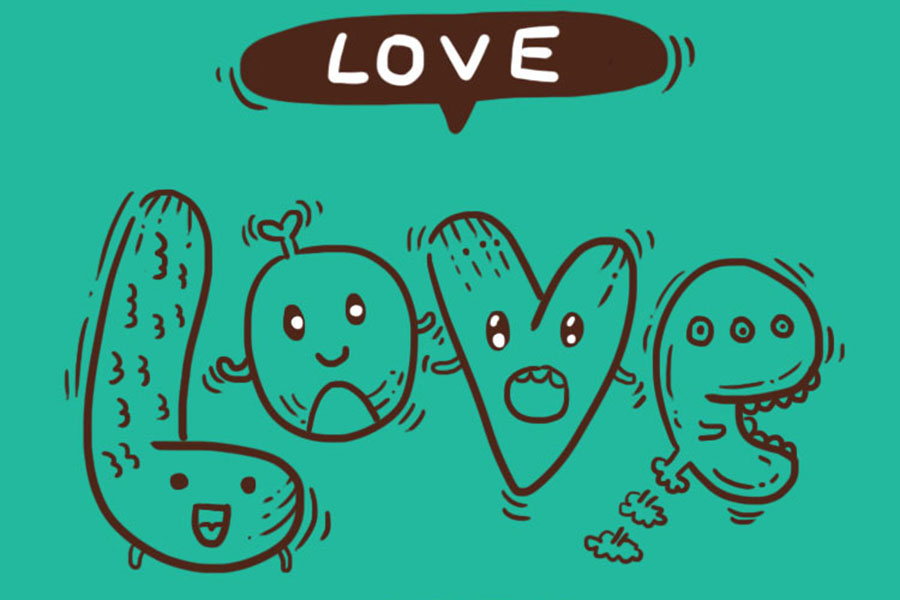 LOVE情人节可爱简笔画-图7