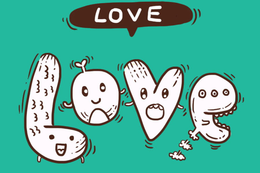LOVE情人节可爱简笔画-图8