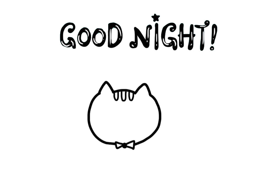 晚安猫怎么画-图2