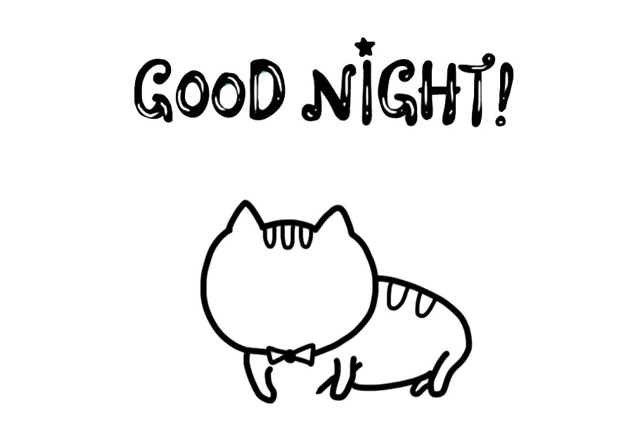 晚安猫怎么画-图4