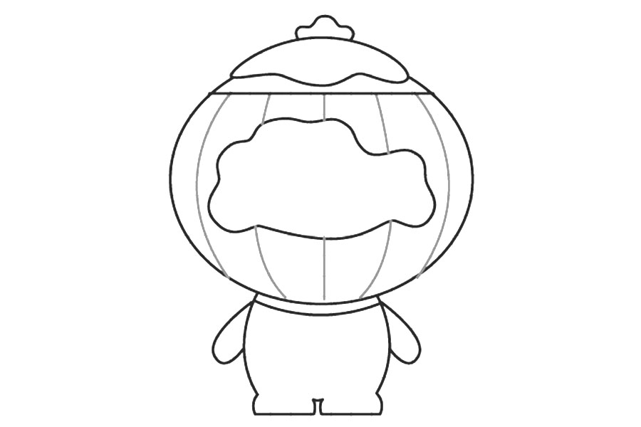 超简单雪容融的画法-图7