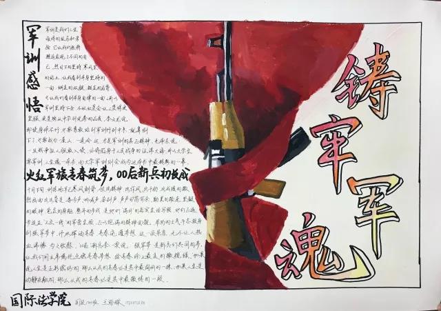 “记录青春 筑梦军旅”主题手抄报-图2