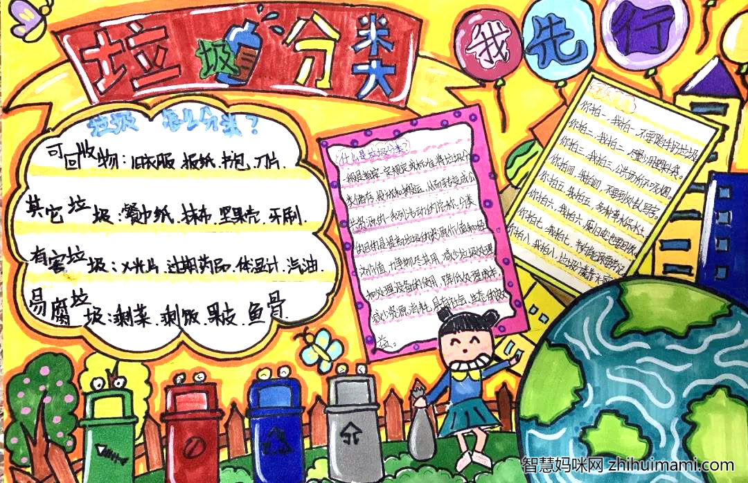 “垃圾分类，全民行动”主题手抄报一等奖（5张）-图2