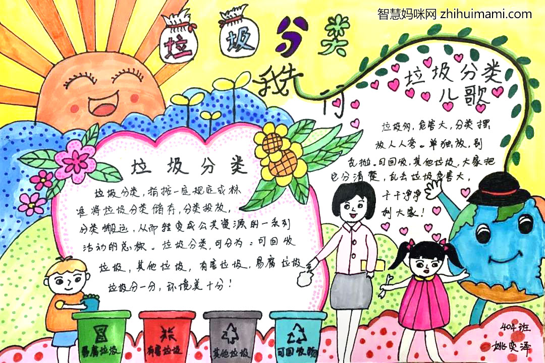 简单的垃圾分类知识手抄报教程-图3