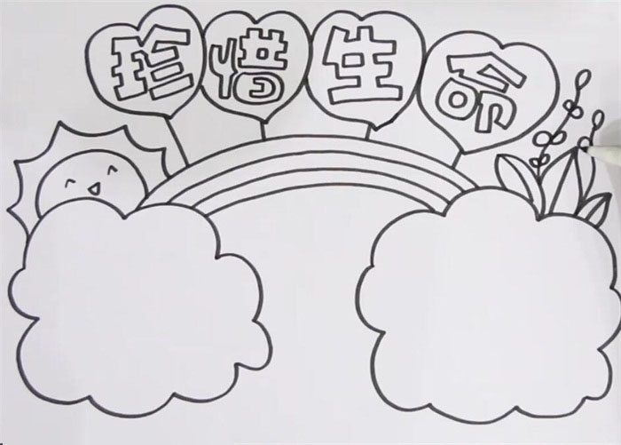 小学六年级珍惜生命手抄报-图2