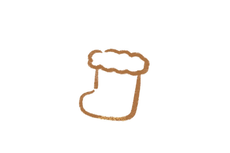 圣诞袜怎么画-图1