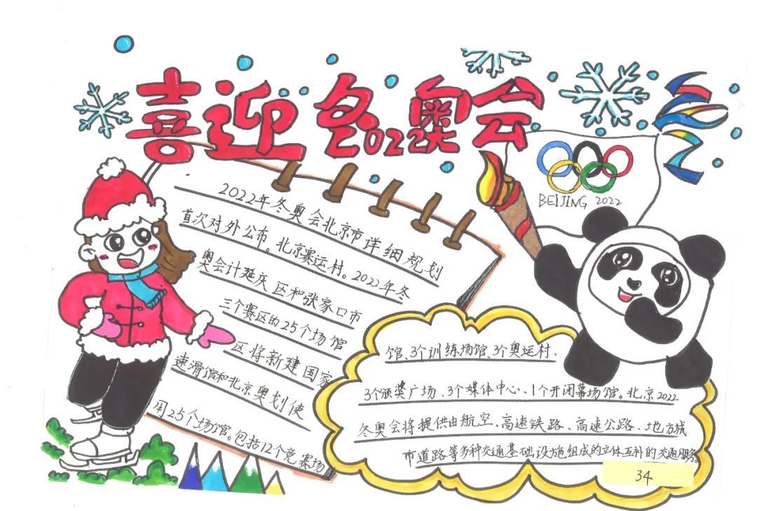 再会冬奥之城手抄小报-图2