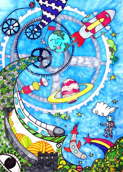 时空未来创意儿童作品