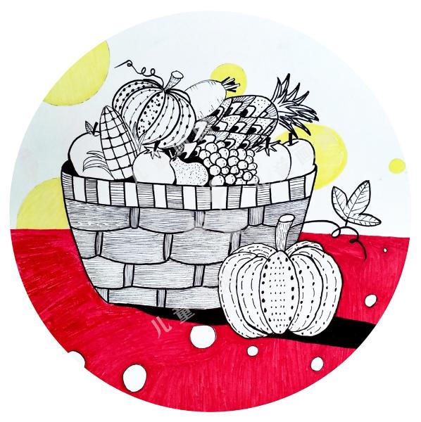 儿童创意画-春华秋实