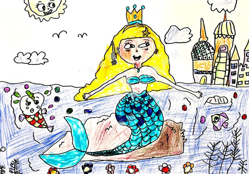 美人鱼的故事儿童手绘