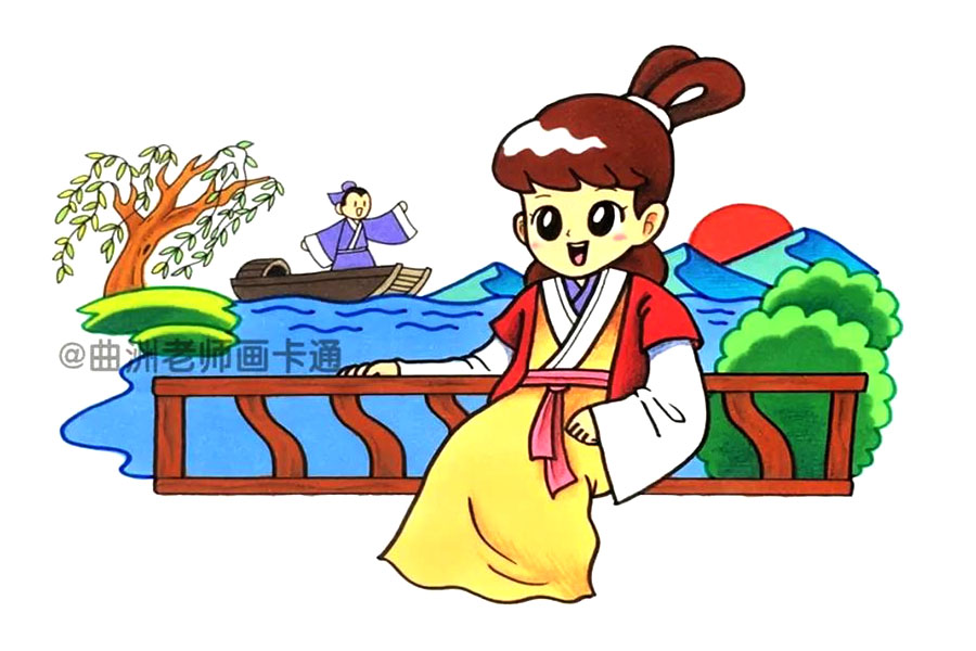 诗配画 刘禹锡《竹枝词》