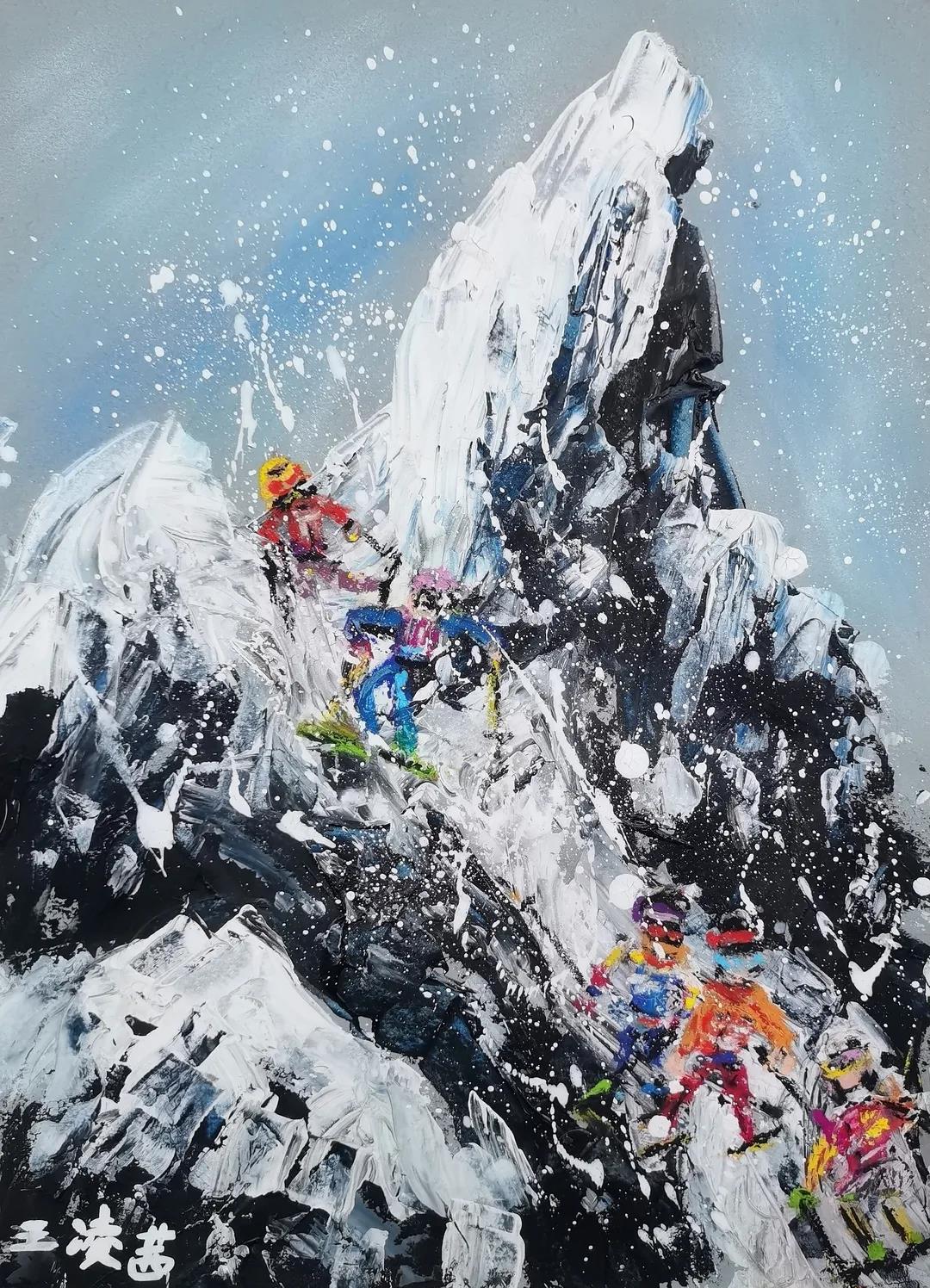 初中生“一起向未来”主题绘画作品-图4