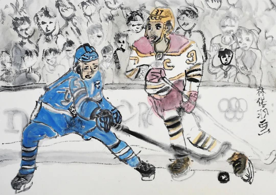 初中生“一起向未来”主题绘画作品-图5