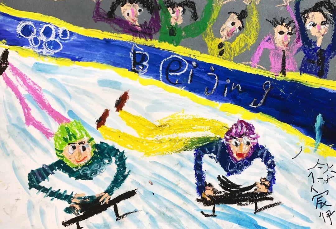 初中生“一起向未来”主题绘画作品-图9