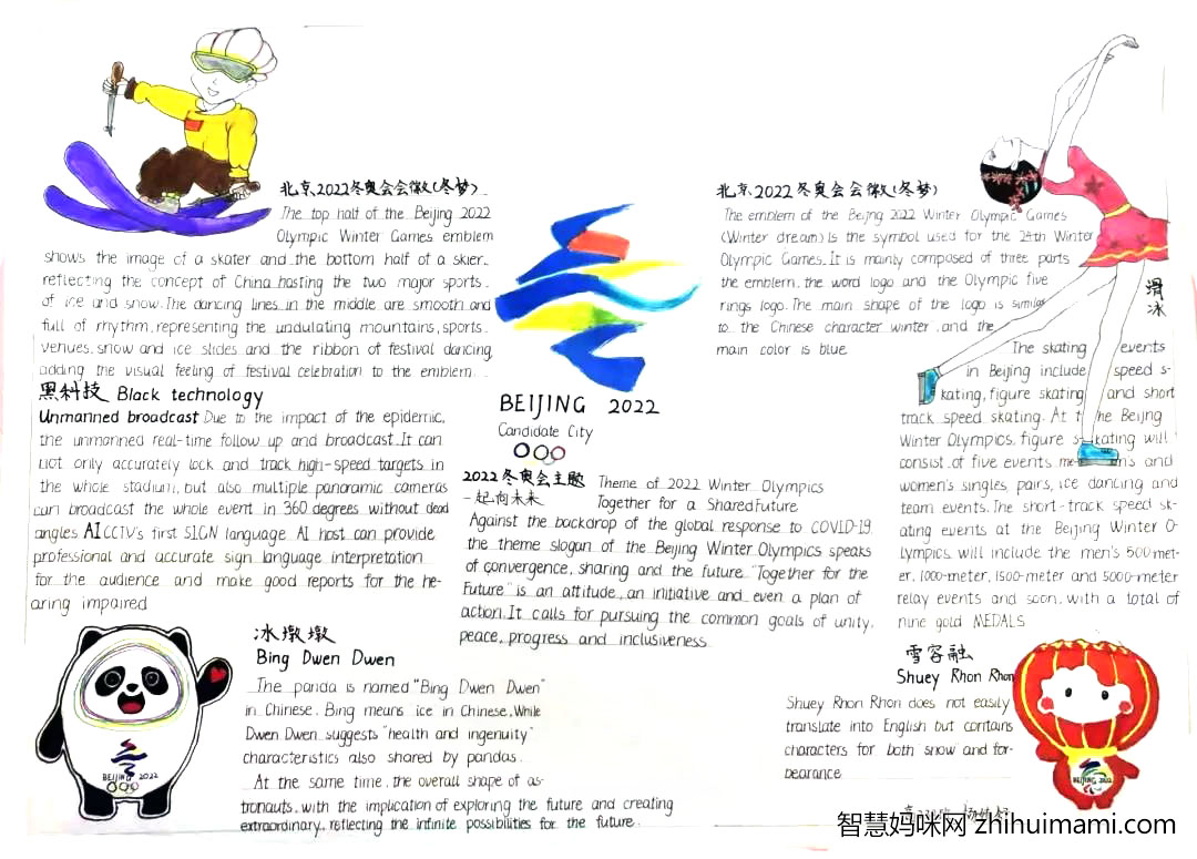 新学期一起向未来主题英语手抄报（10张）-图5