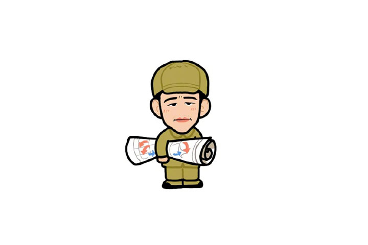 长津湖小头像简笔画图片-图9