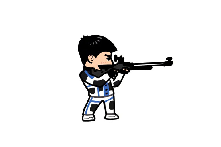 奥运冠军小头像简笔画图片-图9