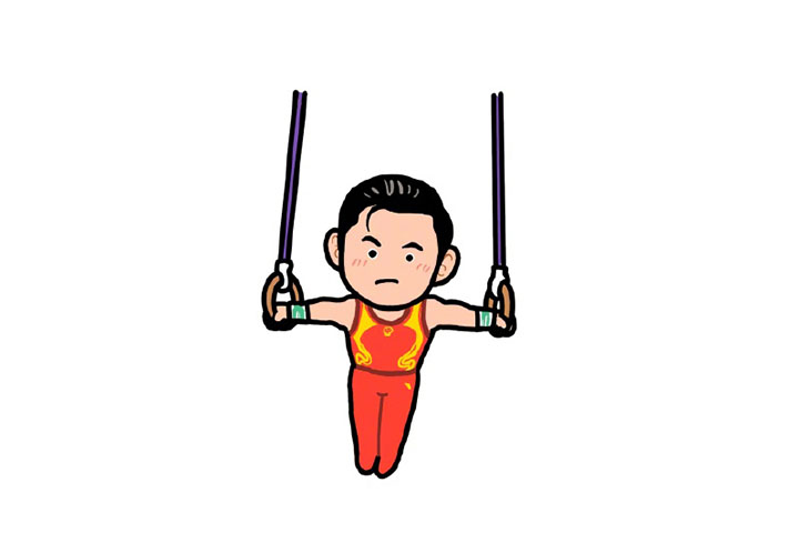 奥运冠军小头像简笔画图片-图11