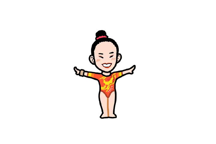 奥运冠军小头像简笔画图片-图18