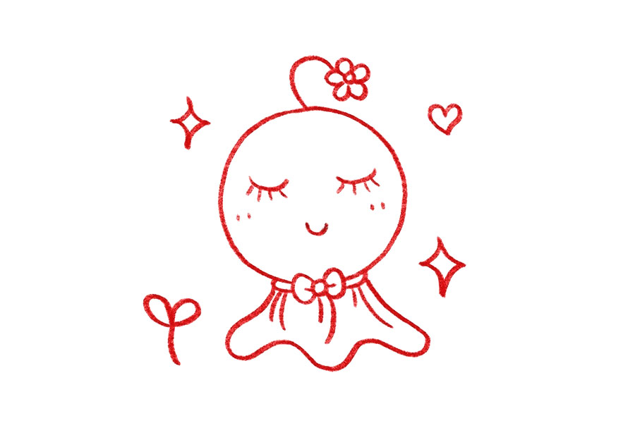 晴天娃娃怎么画-图8