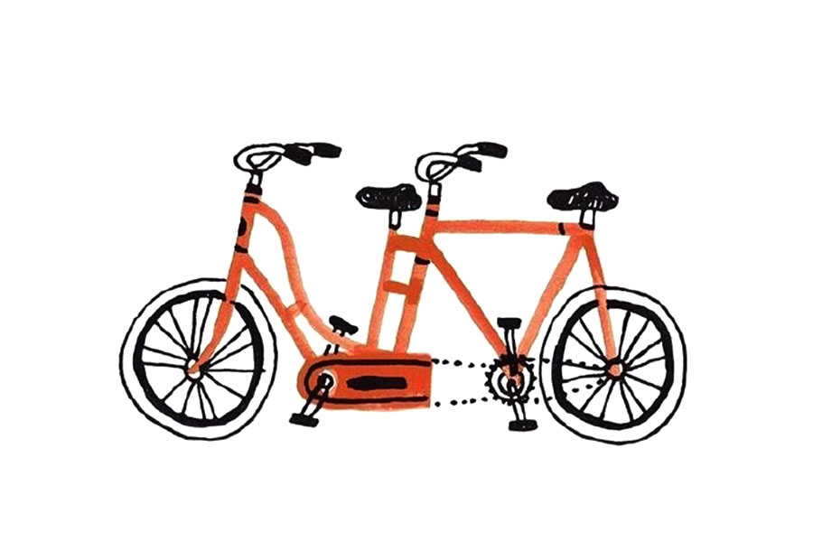 一组浪漫的交通工具简笔画图片-图4