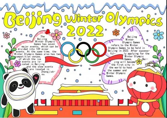 北京冬奥会手抄报内容及模板（中英文版）