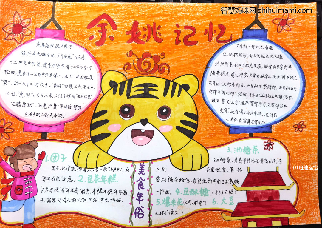 2022春节年味手抄报绘画一等奖（9张）-图5