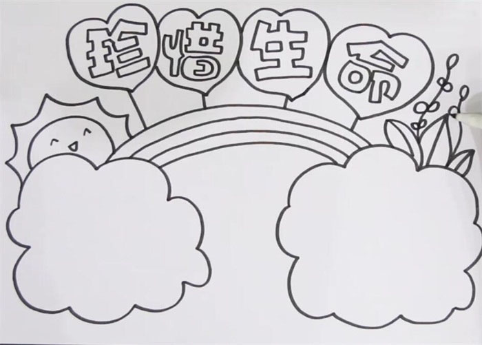 小学六年级珍惜生命手抄报教程-图2