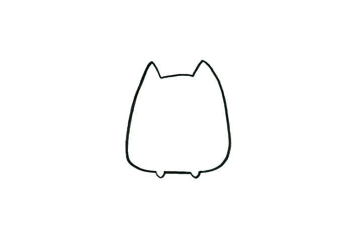 步骤1：画出身体轮廓。