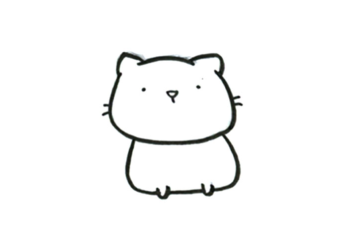 步骤3：添加表情和胡须。