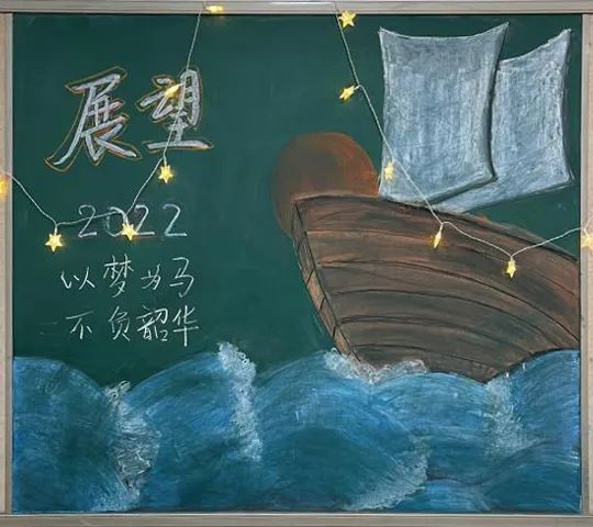 展望2022主题黑板报设计（8张）-图5