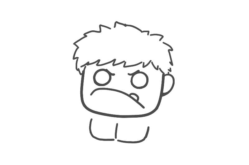 Q版绿巨人怎么画-图4