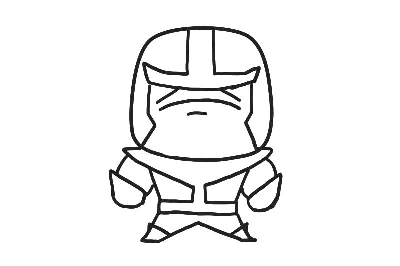 灭霸怎么画-图7