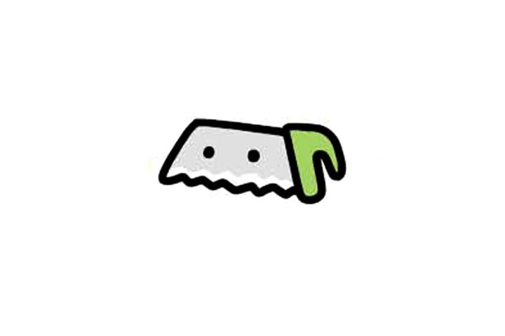 劳动工具简笔画大全 锯子简笔画