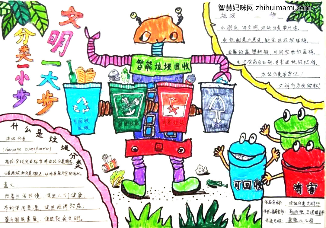 垃圾分类资源利用的手抄报-图3