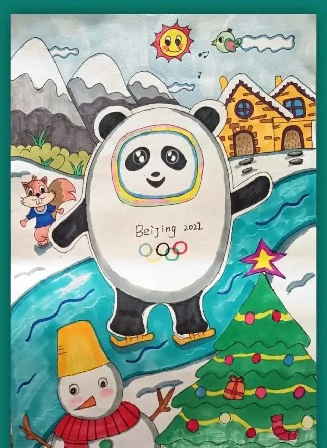 2022北京冬奥会创意儿童绘画-图5
