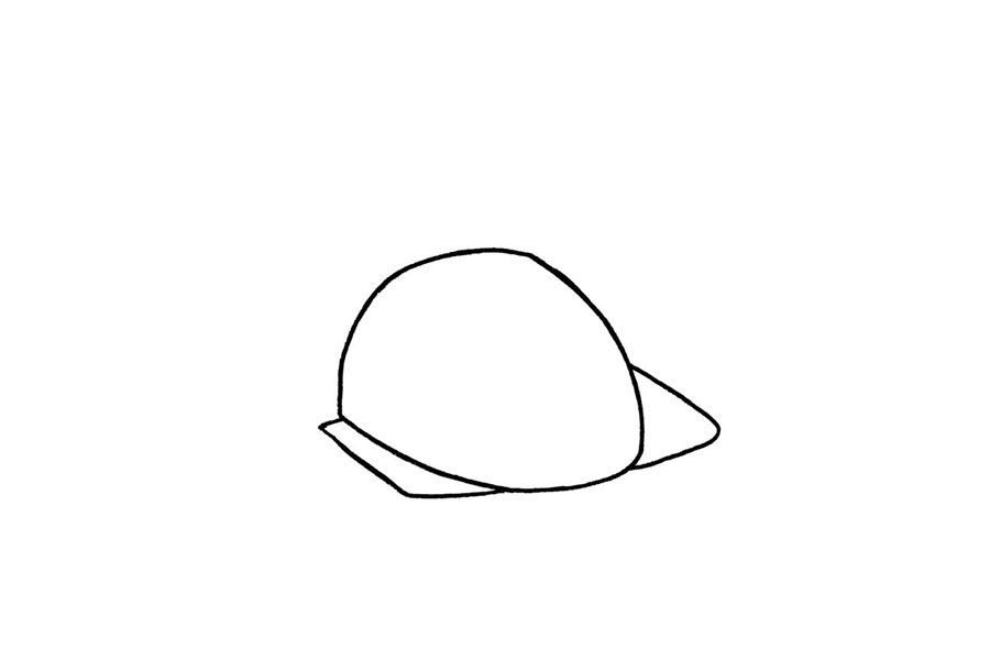 步骤2：在两侧画出长方形的边角。