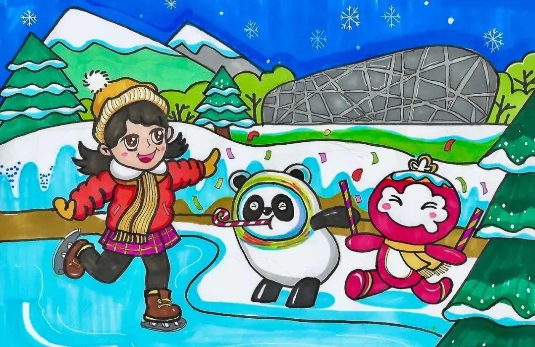 简单的2022北京冬奥会残奥会主题绘画-图8