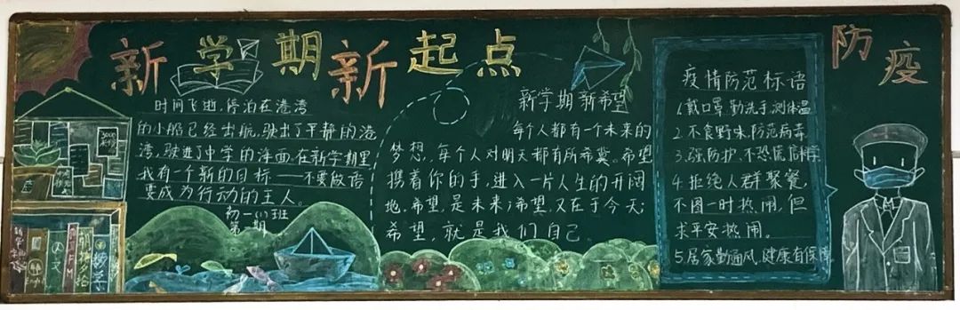 “新学期 新要求 新希望”主题黑板报-图11