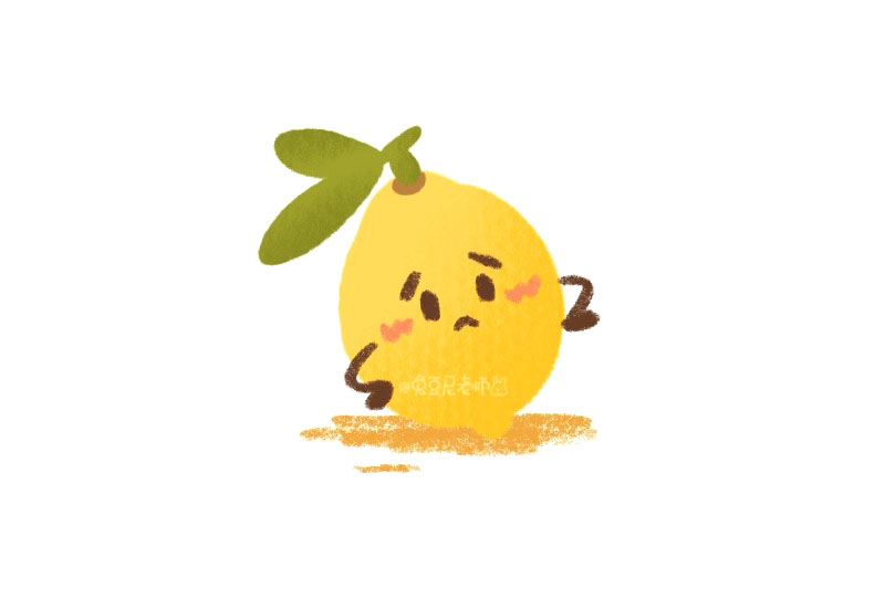 萌萌的水果简笔画大全 柠檬怎么画