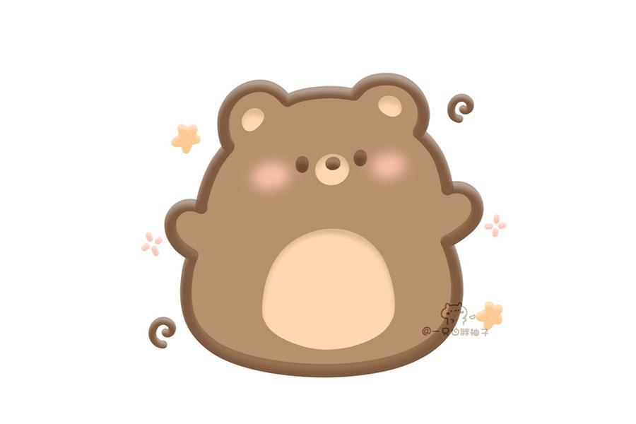 可爱动物软糖简笔画图片-图1