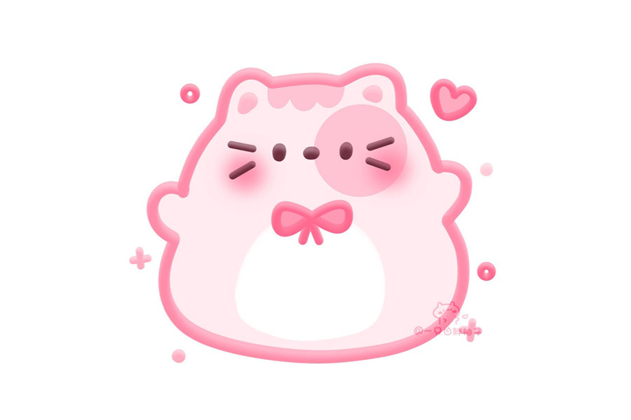 可爱动物软糖简笔画图片-图5