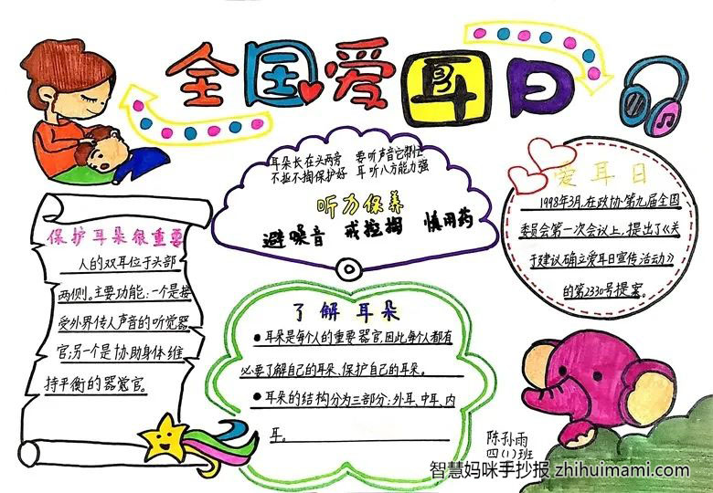 9张关于爱耳日的手抄报（一等奖）-图4