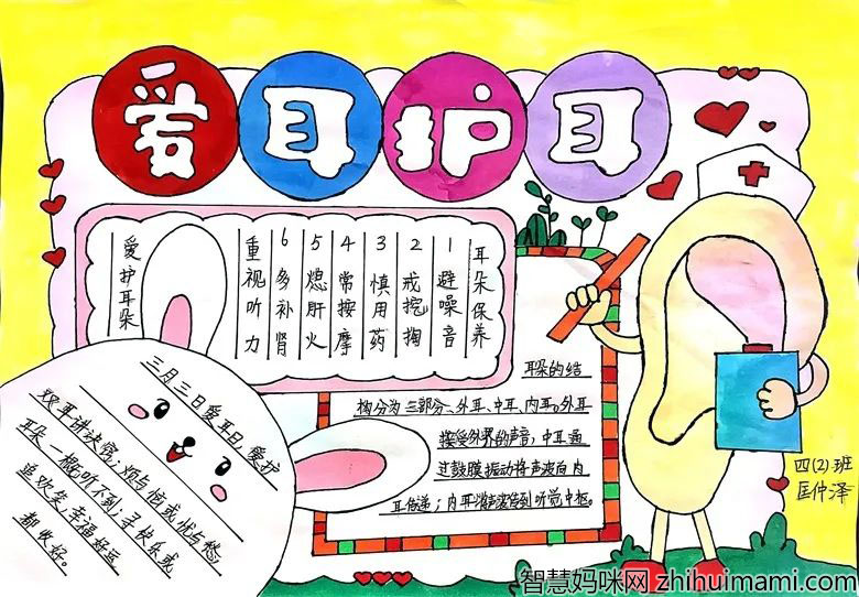 爱耳日手抄报优秀作品