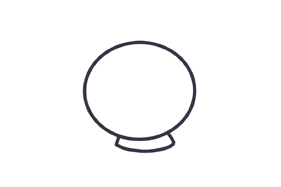 万圣节简笔画大全 幽灵玻璃球简笔画-图2