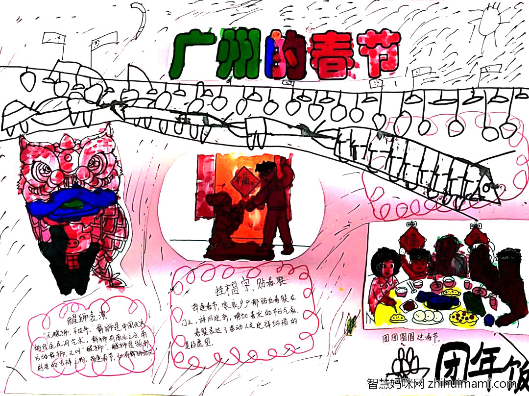 家乡的春节手抄报漂亮-图6