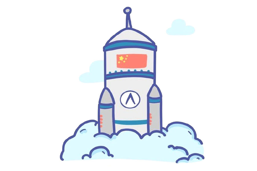 宇宙太空简笔画大全 航天飞机简笔画