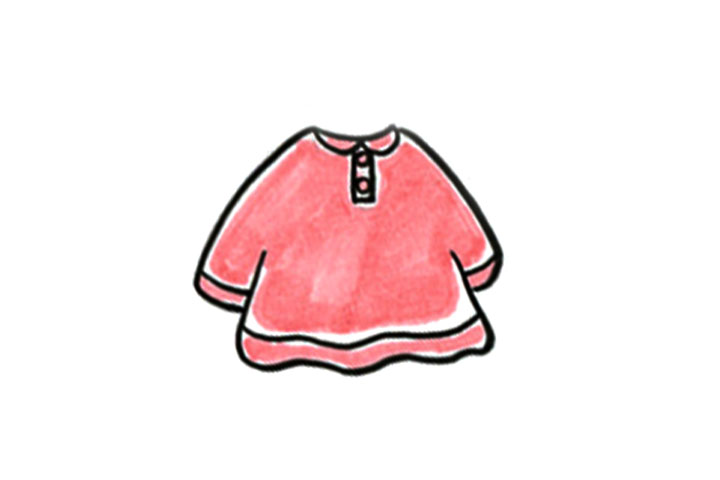 衣服简笔画大全 娃娃衫怎么画