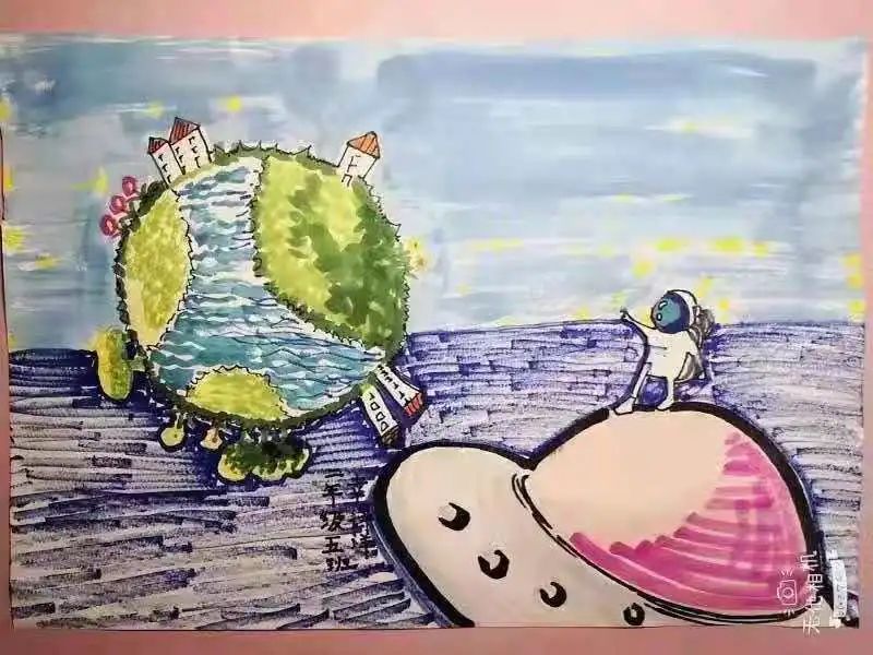 6张气候与海洋主题儿童画-图1